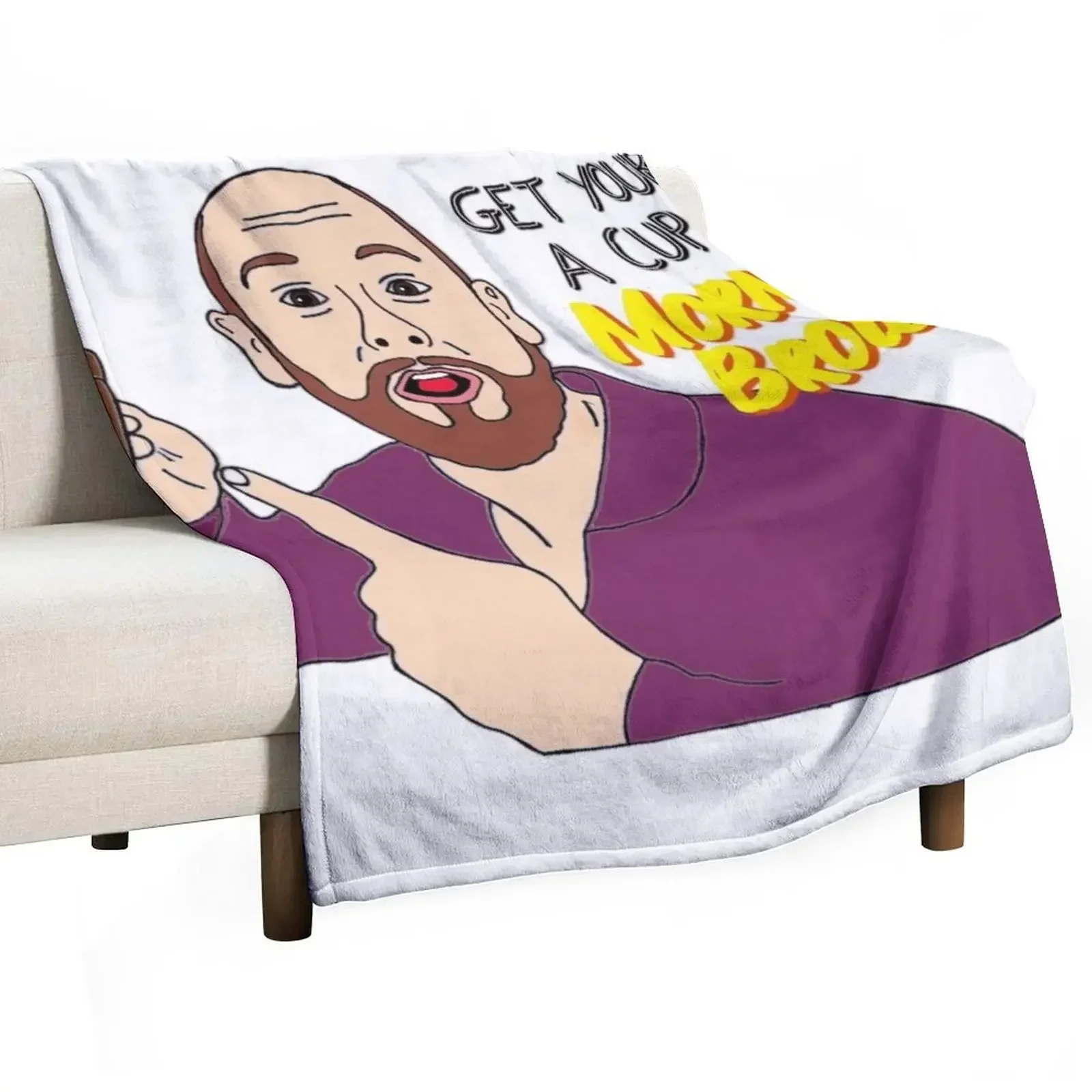 

Aunty Donna Morning Brown Broden Throw Blanket Hair Bed linens Sofa Throw Blankets