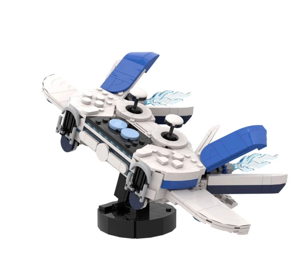 MOC Astro Bot Building Block Modello Cosmic Adventure Gioco Figura Salvataggio Caccia al tesoro Robot Mattoni fai da te Assemblaggio Giocattoli Regali per bambini