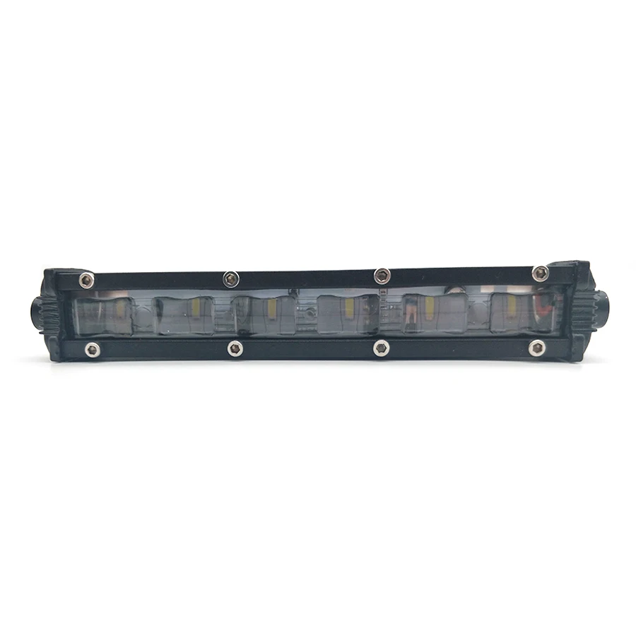 8''60W Aluminum Flood Beam Slim LED Work Light Bar Single Row Car SUV Off road Lamps