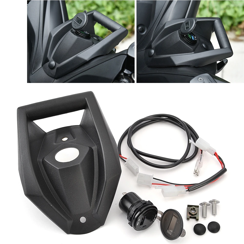 

X-MAX300 USB Charger Phone Outlet Charger Relay Adapter Plug Socket C Type Voltage Meter For Yamaha X-MAX XMAX 300 2017-2024