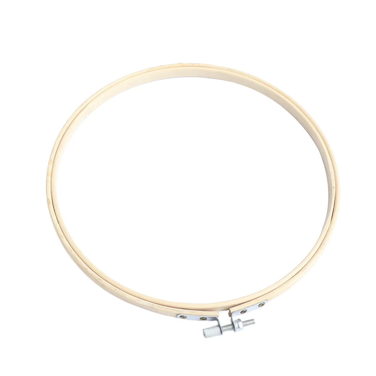 1Pcs 23Cm Bamboo Embroidery Hoop Kit for DIY Cross Stitch and Fabric Painting Easy Fixing Craft Circle Frame Ideal Beginner