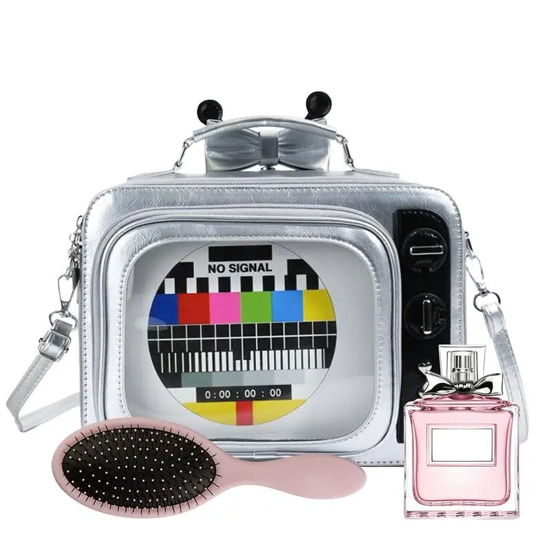 

Shoulder Bag TV Shape Shoulder Purse Large Capacity School Daypack Multifunctional Back Pack For Outdoor Commute Daily Use