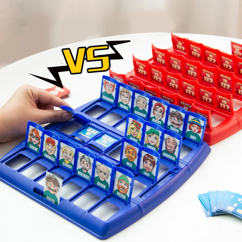 Juego de mesa Guess Who I Am, juguete de interacción entre padres e hijos, razonamiento lógico, rompecabezas para niños, adivina yo, mi personaje, tablero de ajedrez