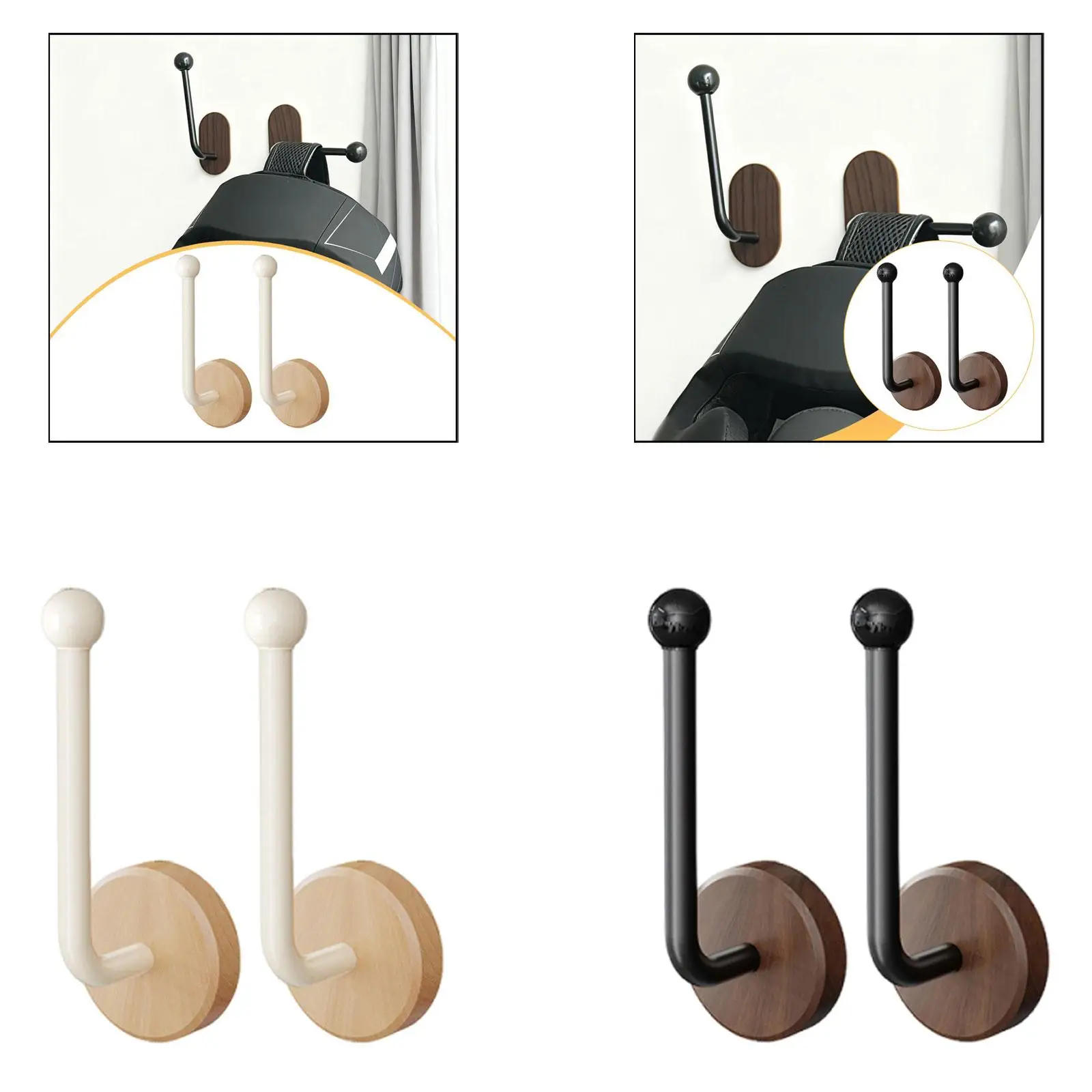 Wall Mounted Boxing Glove Display Stand Durable Wood Organizer Easy Installation for Gym Storage