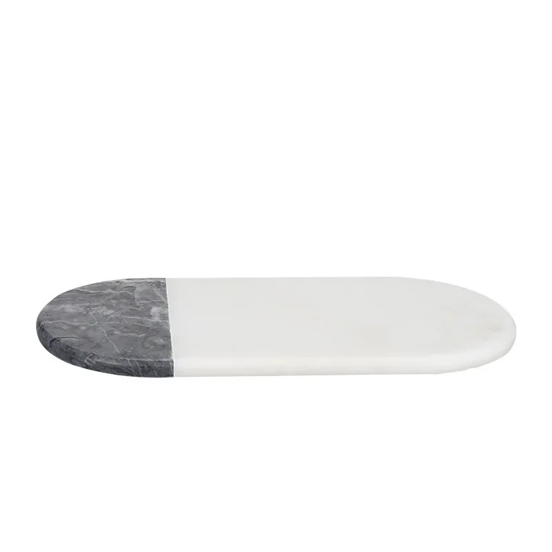 Modern ins marble color matching oval tray, washstand desktop display tray