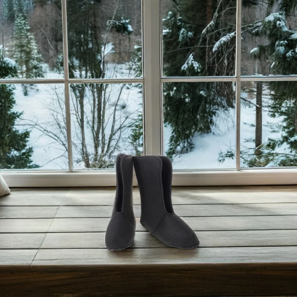 

1 Pair Winter Boots Liners Thermal Insulated Waterproof Warm Boot Liners For Fishing Hiking Outdoor Activities Men Cold Weather