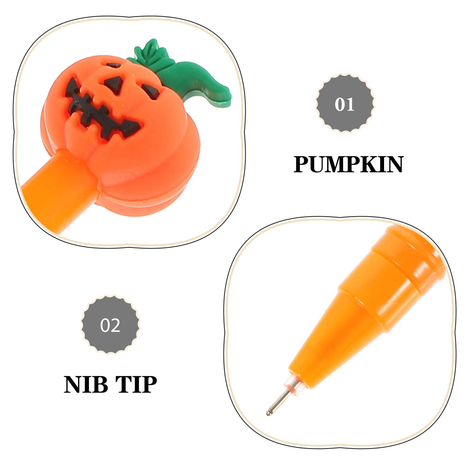 

30 шт., гелевые ручки с тыквой, многофункциональные инструменты для письма, канцелярские принадлежности для студентов, удобная ручка для подписи, гелевые ручки, студенческие канцелярские принадлежности