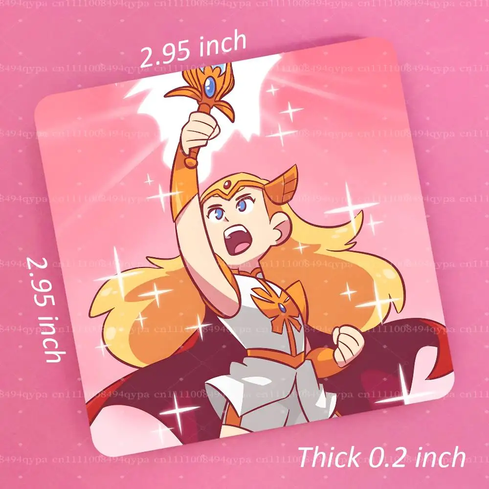 H-He-Ra Princess Of Power Square Fridge Magnet Custom Photo Magnetic Sticker for Refrigerator Home