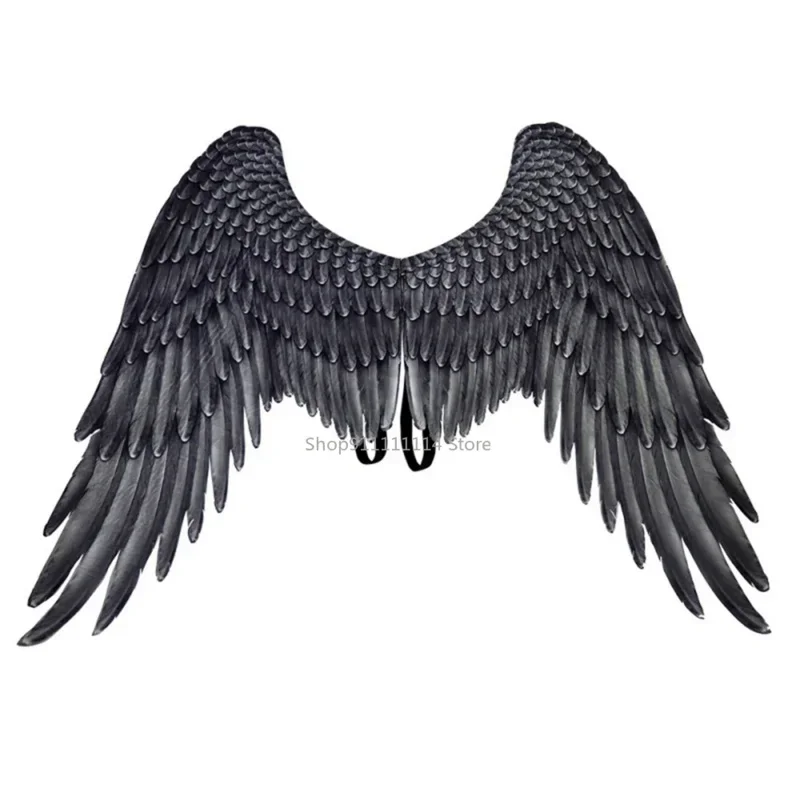 Angel Devil Cosplay Props Adult Costumes Black And White Wings Fabric 3D Theme Halloween Christmas Party Supplie MN1