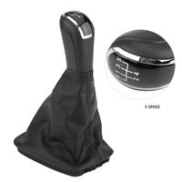 5 Speed Gear Stick Shift Knob Lever Gaiter Boot Cover Replacement for Skoda Fabia MK1 6Y0711113H Car Accessories