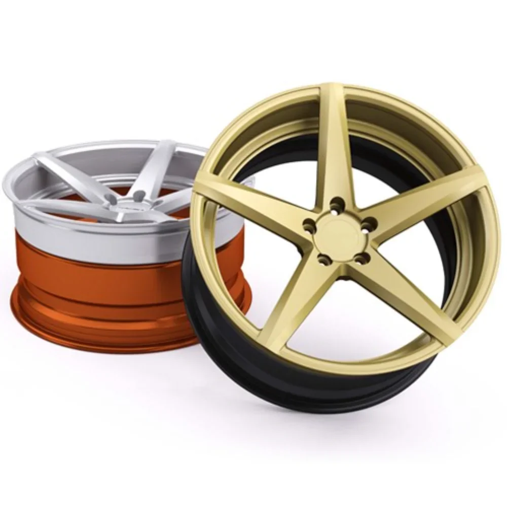 Gold and black two-color high-quality lightweight single-piece high-quality forged wheels 18 19 20 inches 5X112 5X120 alloy car