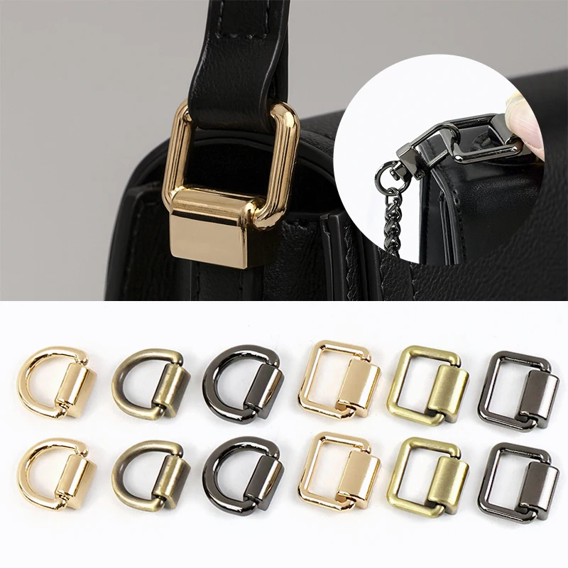 

10Pcs 15-19mm Metal O/D Ring Handbag Side Link Buckle Bag Chain Buckles Bags Shoulder Strap Connector DIY Hardware Accessories