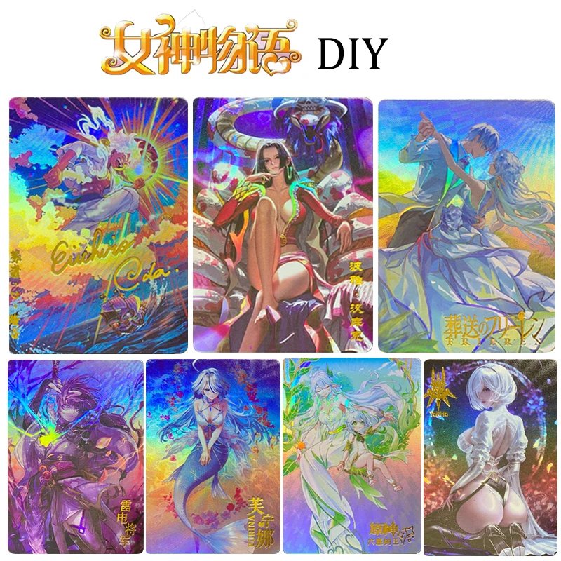 

Genshin Impact DIY Furina Luffy Hancock Hatsune Miku Mai Shiranui Colorful Collectible Card Christmas Birthday Gift