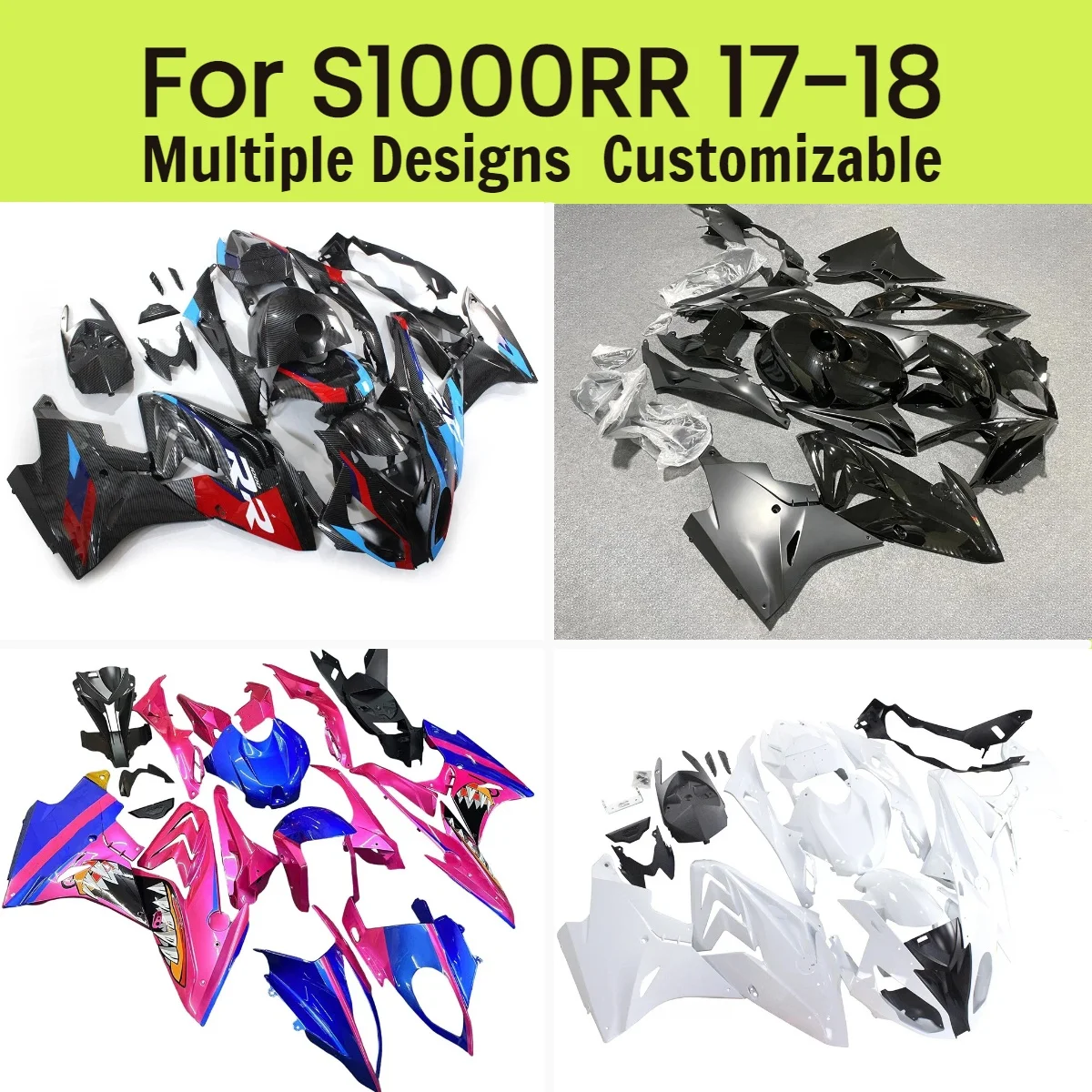 

For BMW S1000RR 2017 2018 Fairing Kit Body Parts S 1000RR 17 18 Injection Cowling Motorcycle Fairings