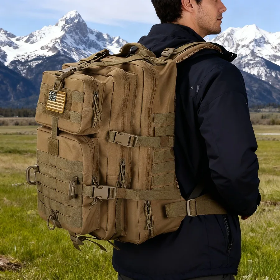 Mochila de 50L/30L, paquete de asalto militar para hombres, bolsa de insectos de 3 días, mochila Molle para acampar, mochila deportiva al aire libre, mochilas