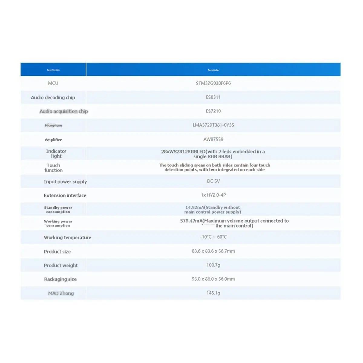 A10R For M5Stack Echo Pyramid Smart Speaker Base Without M5Atom for Atom/AtomS3/AtomS3R Series Main Control
