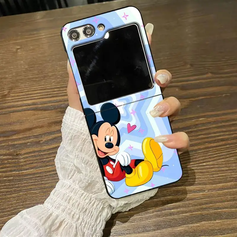 phone Cases for Samsung Galaxy Z Flip 5 6 case ZFlip4 ZFlip5 5G ZFlip3 Flip funda Antiscratch cover Disney Mickey Minnie Stars