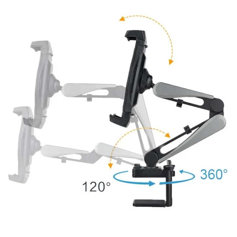 Imagem -04 - Liga de Alumínio Ajustável Monitor Portátil Titular Desktop Clamp Mount Stand Tela de Expansão 12 133 14 156 173