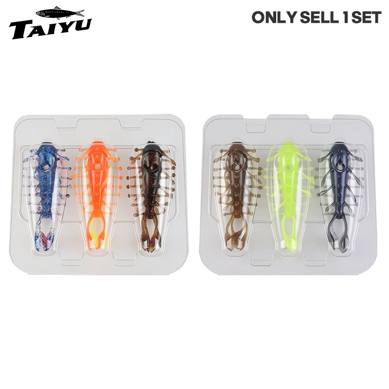 TAIYU 8,2cm 7g Schwimmender Hohlkörper-Meeresgurken-Weichköder, Vollkörper-Tentakel-Köder, Bionischer Wurmkörper, Lebendiger Schwimmköder für Barsch und Hecht