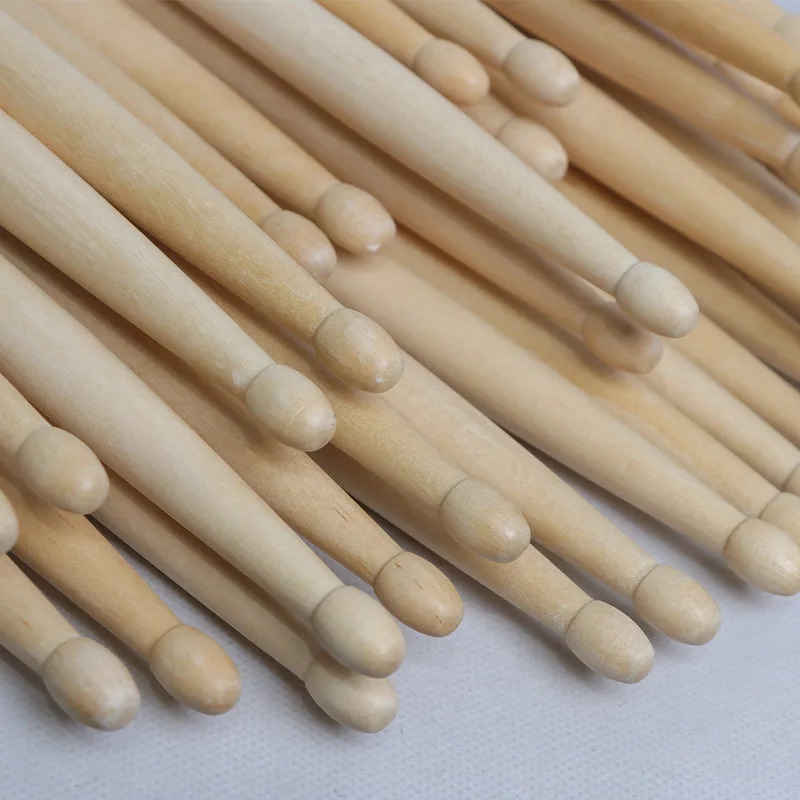 A Pair 5A/7A Drum Set Drumstick First-Class Maple Beginner Smooth No Burrs Jazz StickS Performance Specific Practice Drumsticks