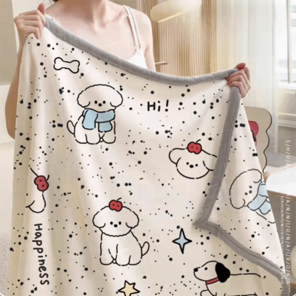 

Durable Comfortable Capybara Blanket Printing Lightweight Cartoon Shawl Blanket Flannel Multifunction Sofa Blanket Warm