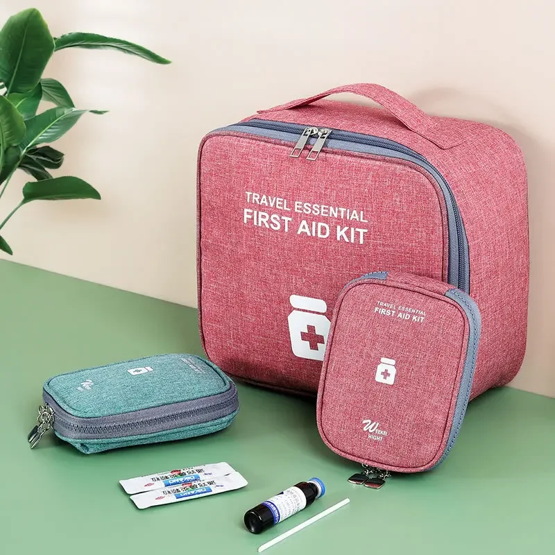 Kit de primeros auxilios para el hogar, bolsa de almacenamiento de Medicina de gran capacidad, caja de medicina de viaje portátil, bolsa de supervivencia, bolsa de emergencia para coche y Camping