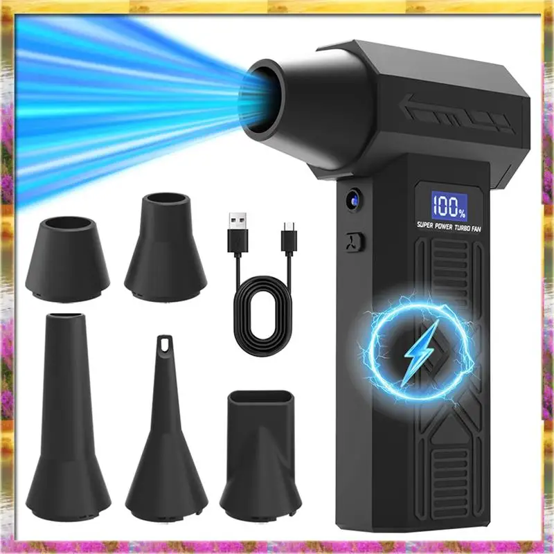 ABSU P80 Turbo Fan 120000RPM Electric Air Duster Portable Cleaning Blower Tool Charging 4 Gears Speed Adjustment