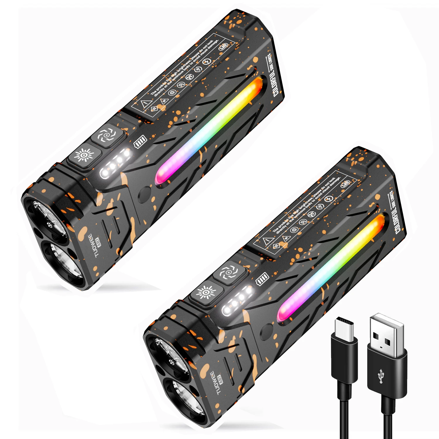 5200LMS Innovatieve multifunctionele draagbare LED-zaklamp met magnetische zaklamp, perfect voor wandel- en kampeeravontuur
