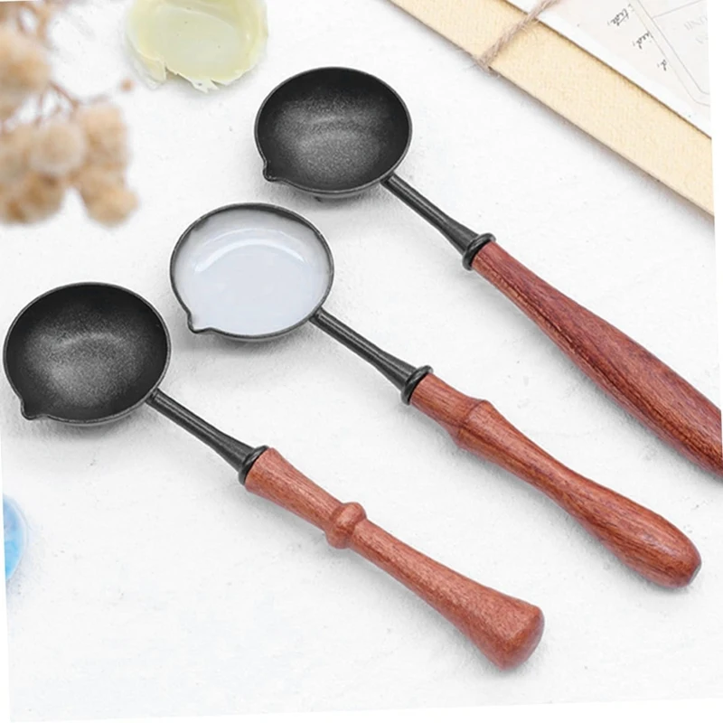 Lacquer Seal Non Stick Spoon Sealing Wax Spoon Stamp Seal Heating Lacquer Wax Tool