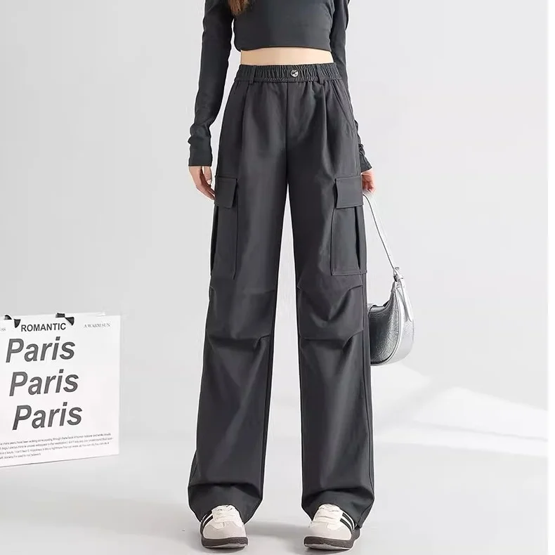 

Бежевые женские брюки с принтом в горошек, милые, женственные, модные, в стиле ретро 2000-х, Y2K, Харадзюку, городские, корейские, милые, кавайные, для девушек, весна-осень