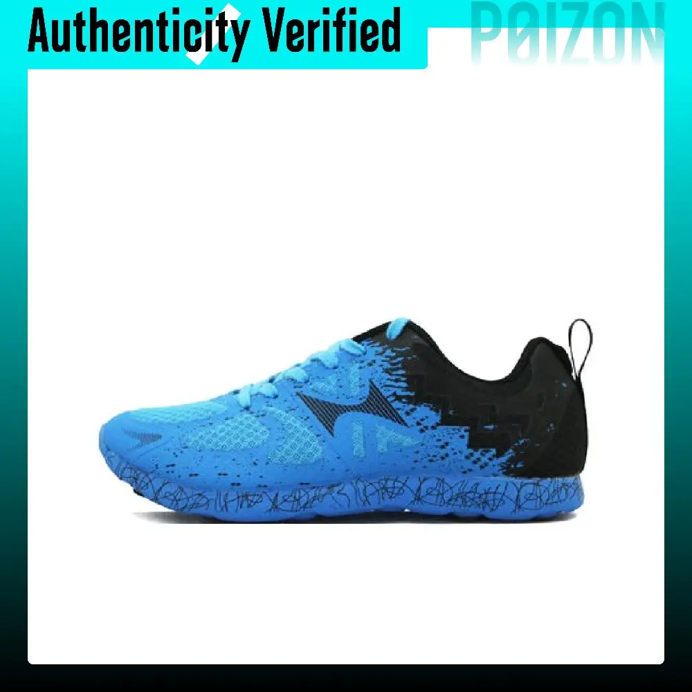 HEALTH Slip Resistant Abrasion Resistant Slip Resistant Abrasion Resistant Low top Running Shoes Unisex Blue Black 796-