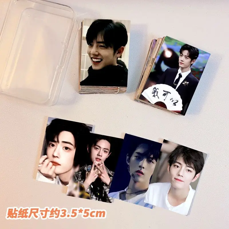 64pcs Sean Xiao Zhan Xiaozhan Figure Mini Waterproof Poster Stickers for Mobile Phone Notebook Diary Card Decoration