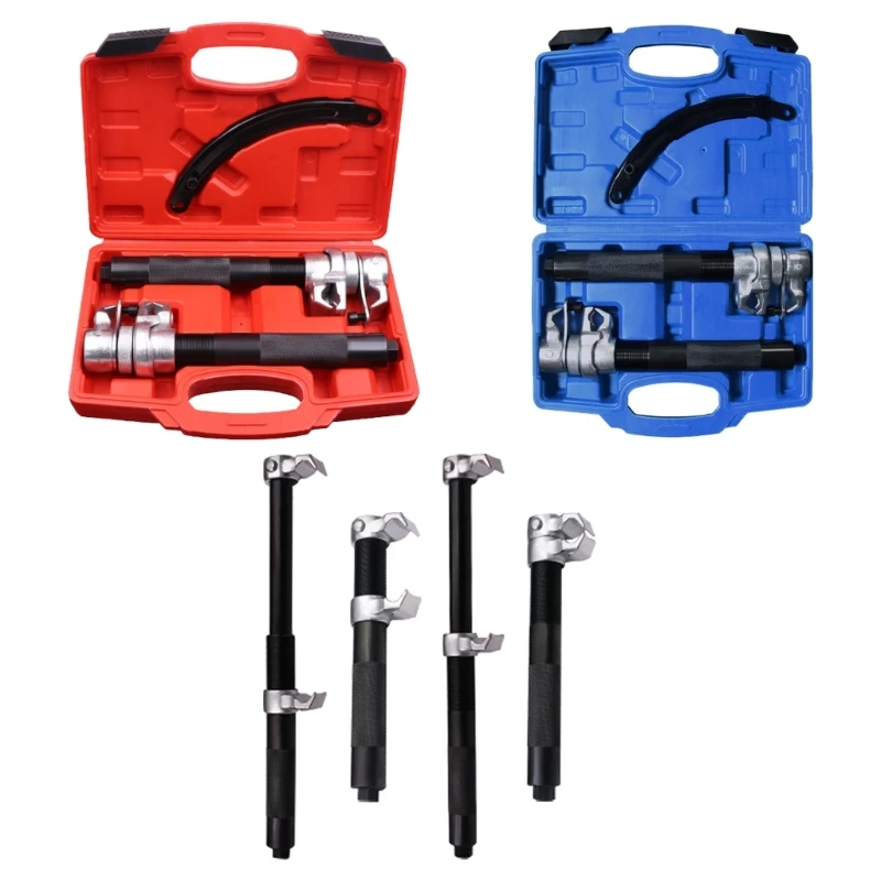 Coil Spring Compressor Tool Macpherson Strut Spring Compressor Set with Safety Jaw & Holder ATV Spring Compressor Tool