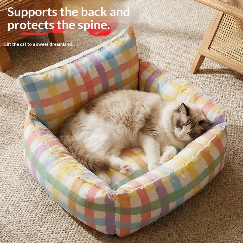 Alfombra antideslizante lavable para gatos y perros pequeños, cálida - imagen 3