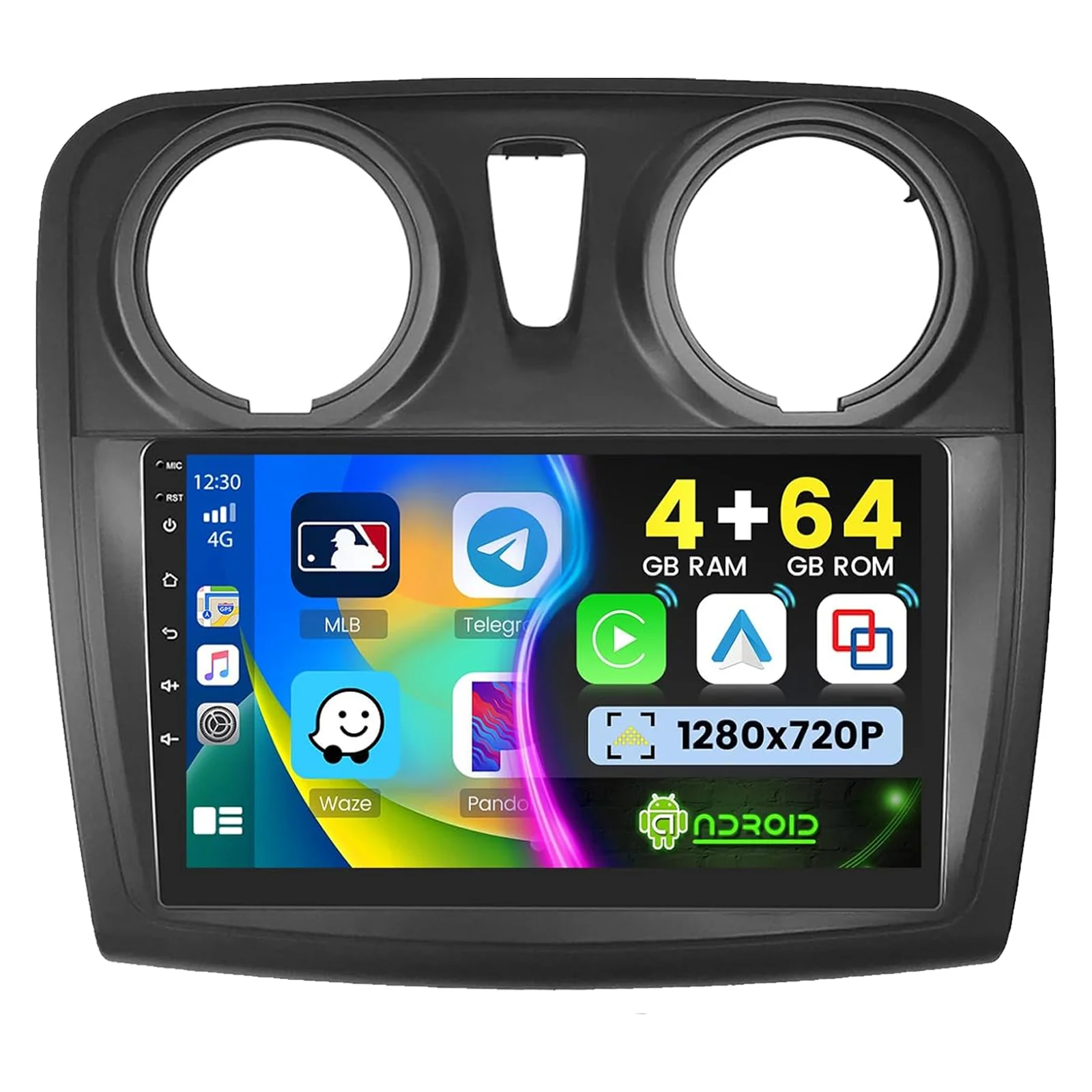 DAB+ Android 15 autoradio voor Renault Logan 2 2012 - 2019 Sandero 2 2014 - 2019 Multimedia Navigatie Carplay Head Unit 2 Din - afbeelding 2