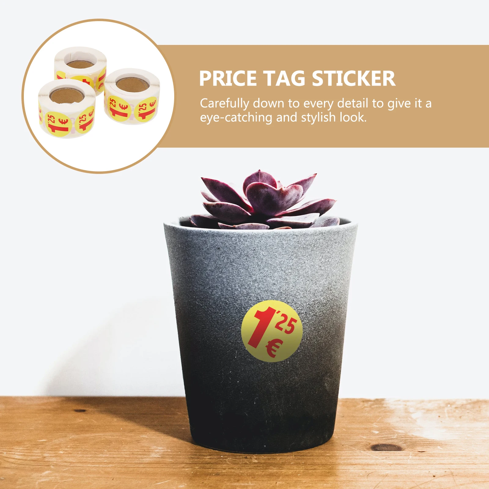 

1500pcs Price Tag Sticker Small Decal for Supermarket Garage Sale Quality Labels Folder Organizer