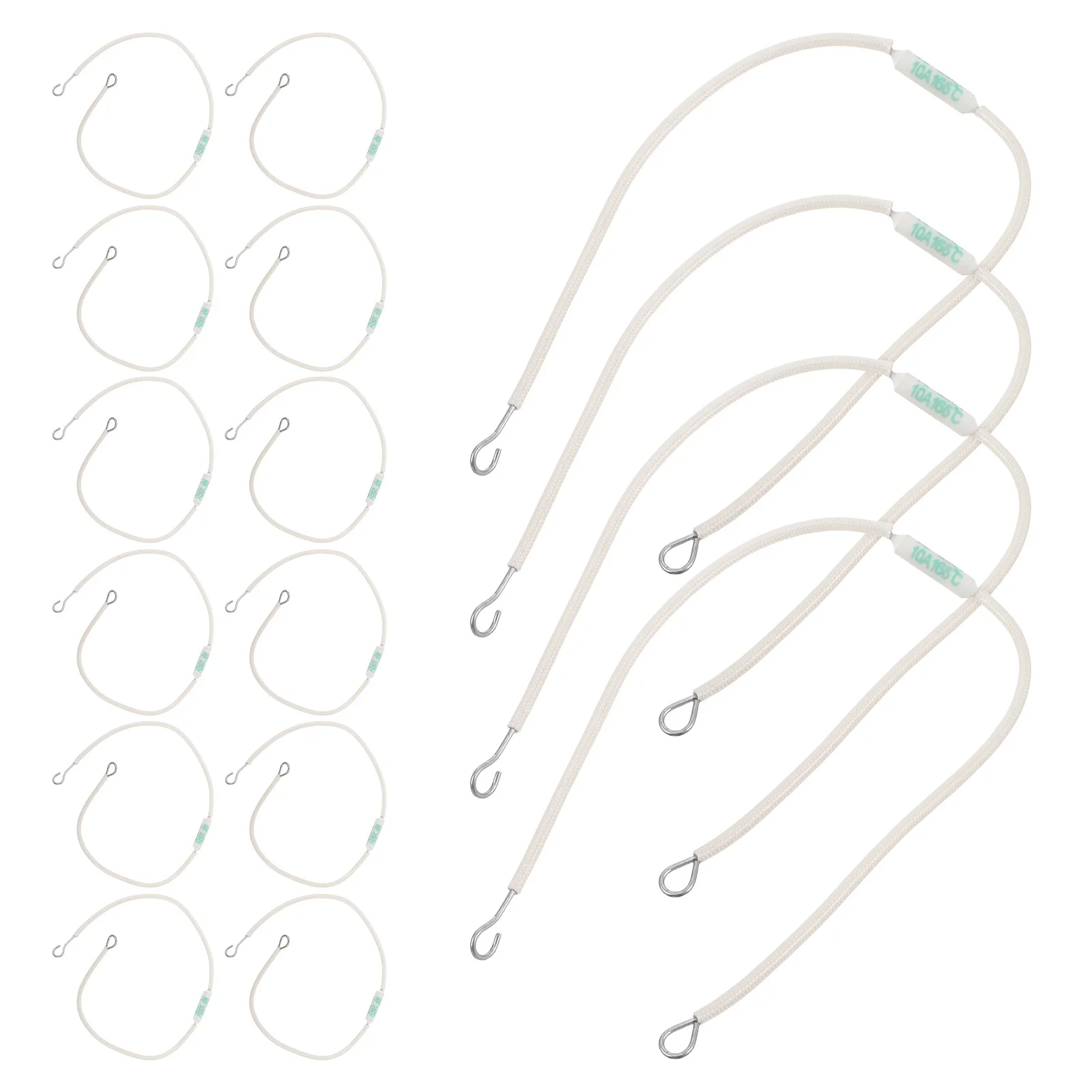 

20Pcs Ceramic Thermal Fuse Rf165 High Temperature Ceramic Tube Thermal Cutoff for Rice Cooker Microwave Heater Air Fryer