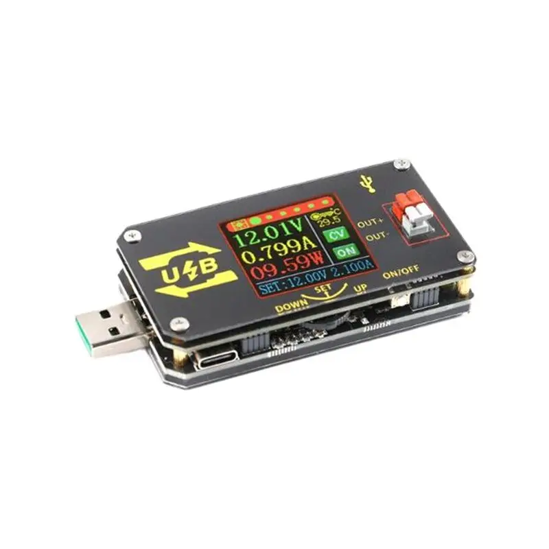 

XY-UDP CNC Color Screen Power Supply Module Constant Voltage and Current 5V to 9V12V24V USB Boost