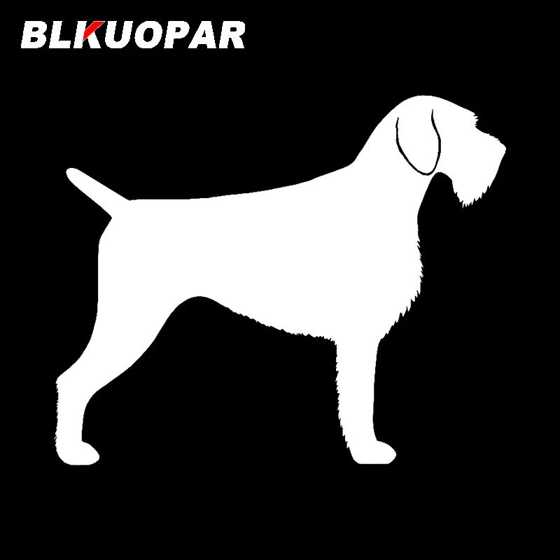 BLKUOPAR for German Wirehaired Pointer Silhouette Car Sticker Creative Waterproof Decal Funny Trunk Windows Bumper Car Styling