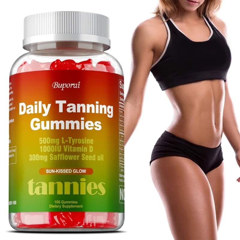 Daily Tanning Gummies - Increases Skin Elasticity, Support Deep Nourishment, Improve Dryness and Roughness, Enhance Confidence