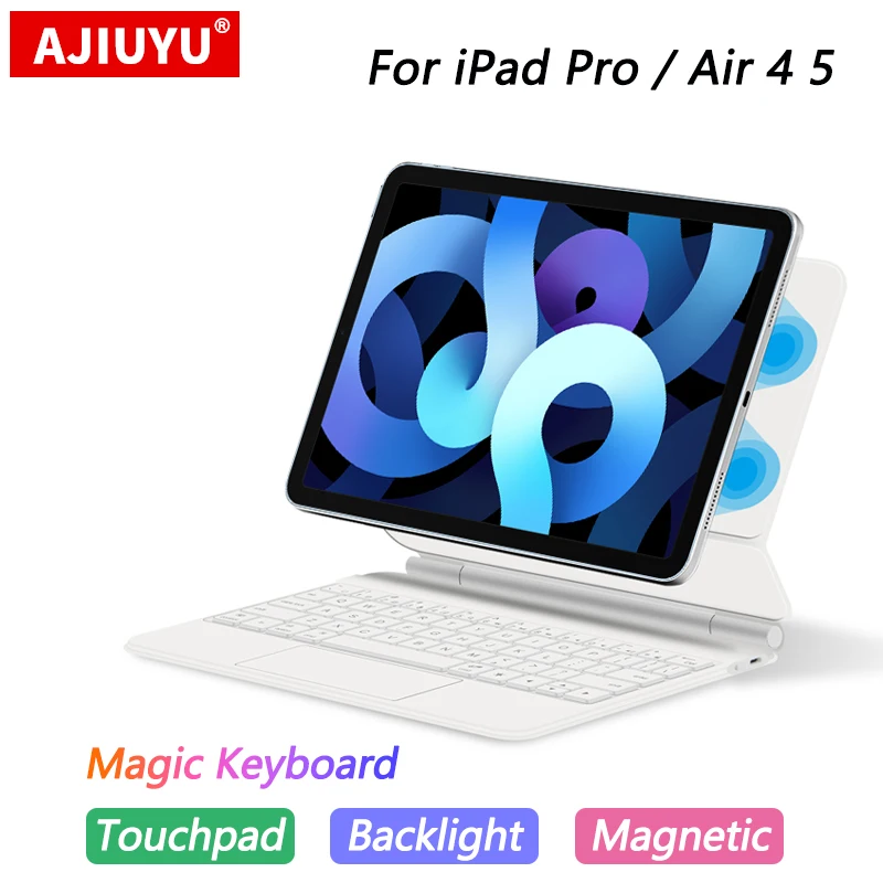 

Magic Magnetic Keyboard For iPad Pro 11 1st 2nd 3rd 4th Gen Cover For iPad Air 5 4 2022 2020 Touchpad Backlight Keyboard Case