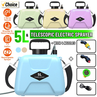 5L Electric Sprayer Automatic Garden Plant Mister 360 Rotating Nozzle with Shoulder Strap 1500mAh Rechargeable Irrigation Tool