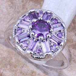 Magnificent Purple Cubic Zirconia Women's Fashion Jewelry Ring Size 6 / 7 / 8 / 9 R0785