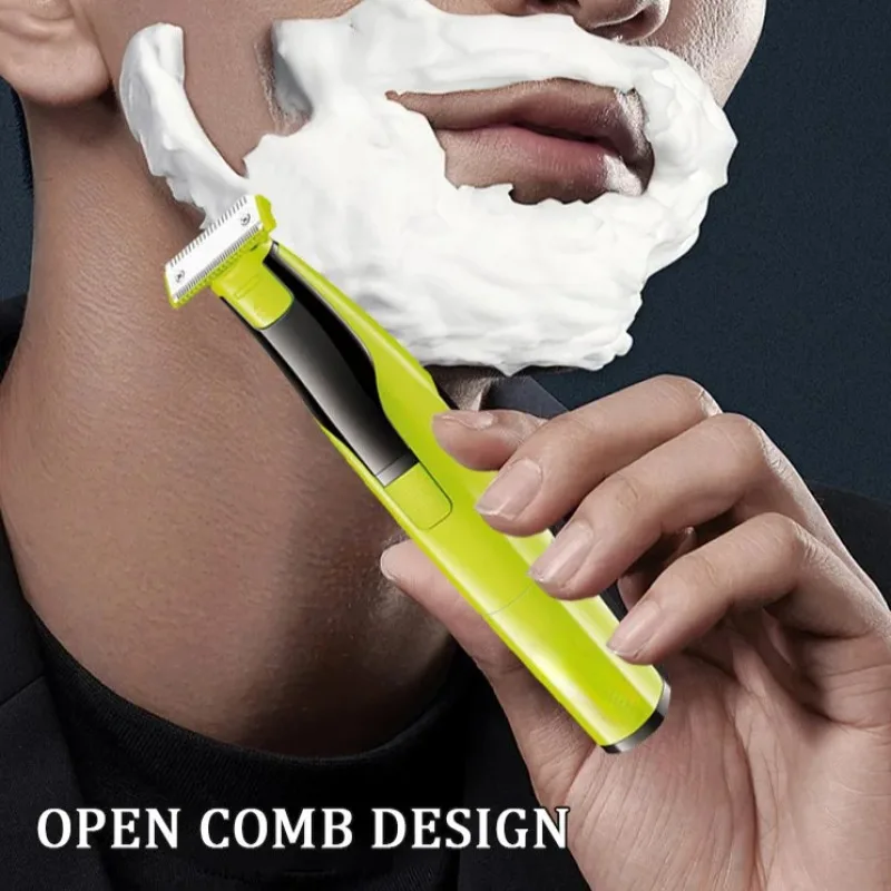 Men's shaving and hair removal device multifunctional full body washable shaver dry battery shaver