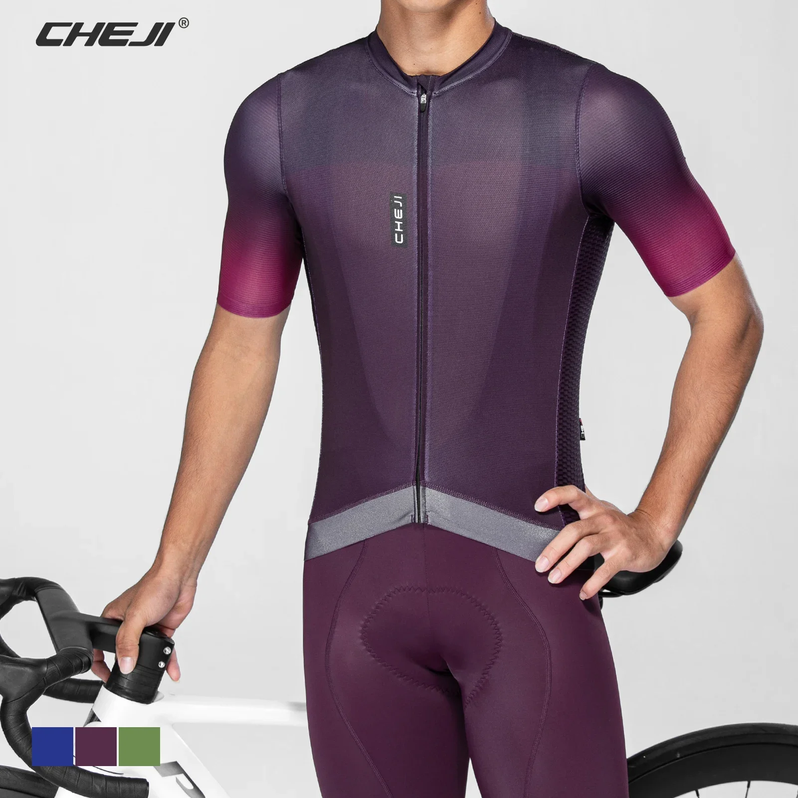 CHEJI Cycling Tights Tops Men's Cycling Clothing Quick Drying Jerseys Summer Tshirt Sports Equipment Summer Quick Dry Spandex