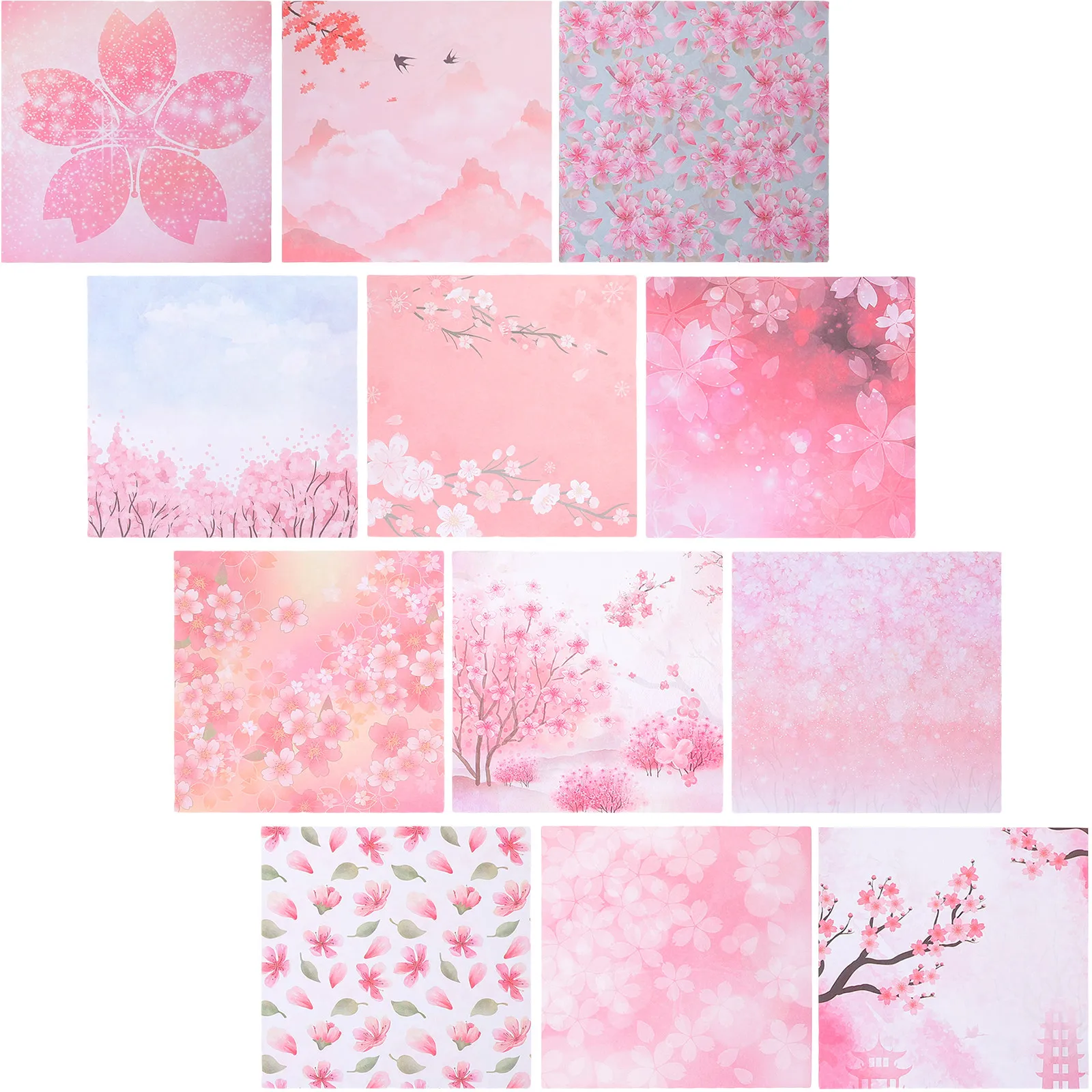 200 Pcs Exquisite Origami Paper DIY Crafts Folding Handicraft Handcraft Papermaterial