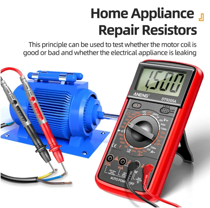 DT9205A-12 1999 contagens multímetro digital ac/dc testador de tensão atual medidor de teste elétrico multímetro analógico profissional