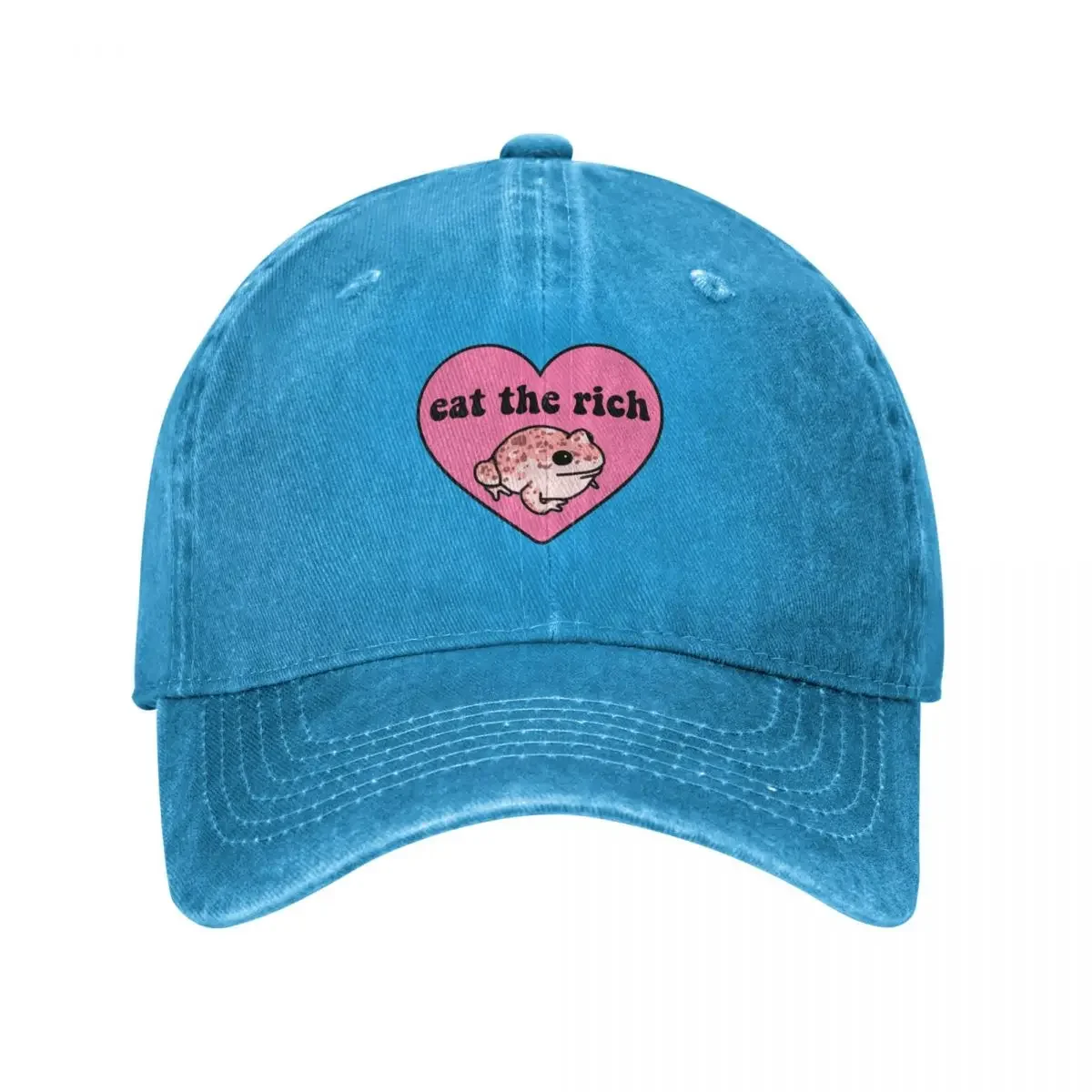 Eat The Rich Frog Baseball Cap New In The Hat hats on offer golf hat genuine Hip Hop Women's Golf Clothing Men's