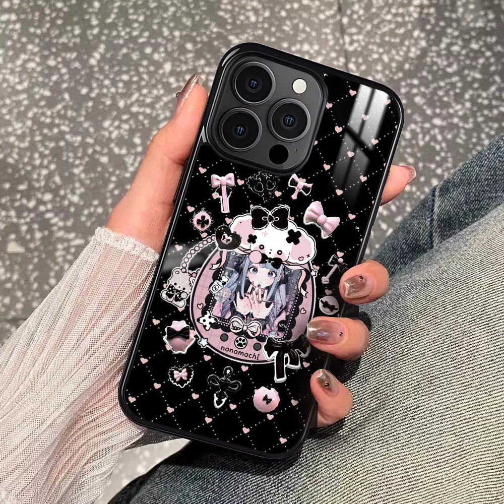 Jirai Kei Cute Girl Phone Case For iPhone 16 15 14 13 12 11 Pro Xs Max Mini Plus Antislip Shockproof Hard Funda #6