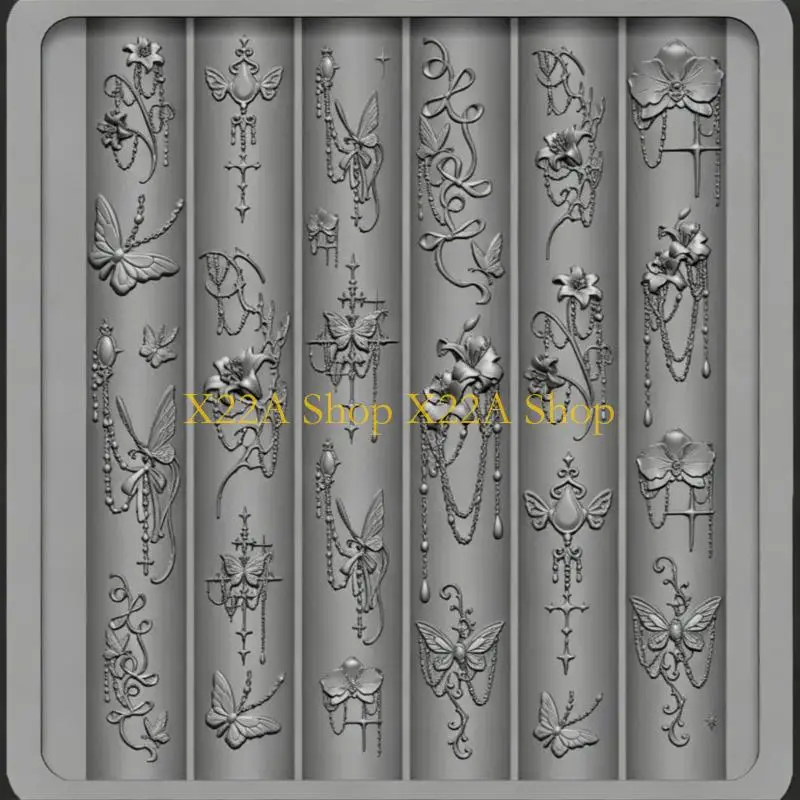 Unique Silicone Embellishment Molds Retro Theme Small Accessories Crafting Molds